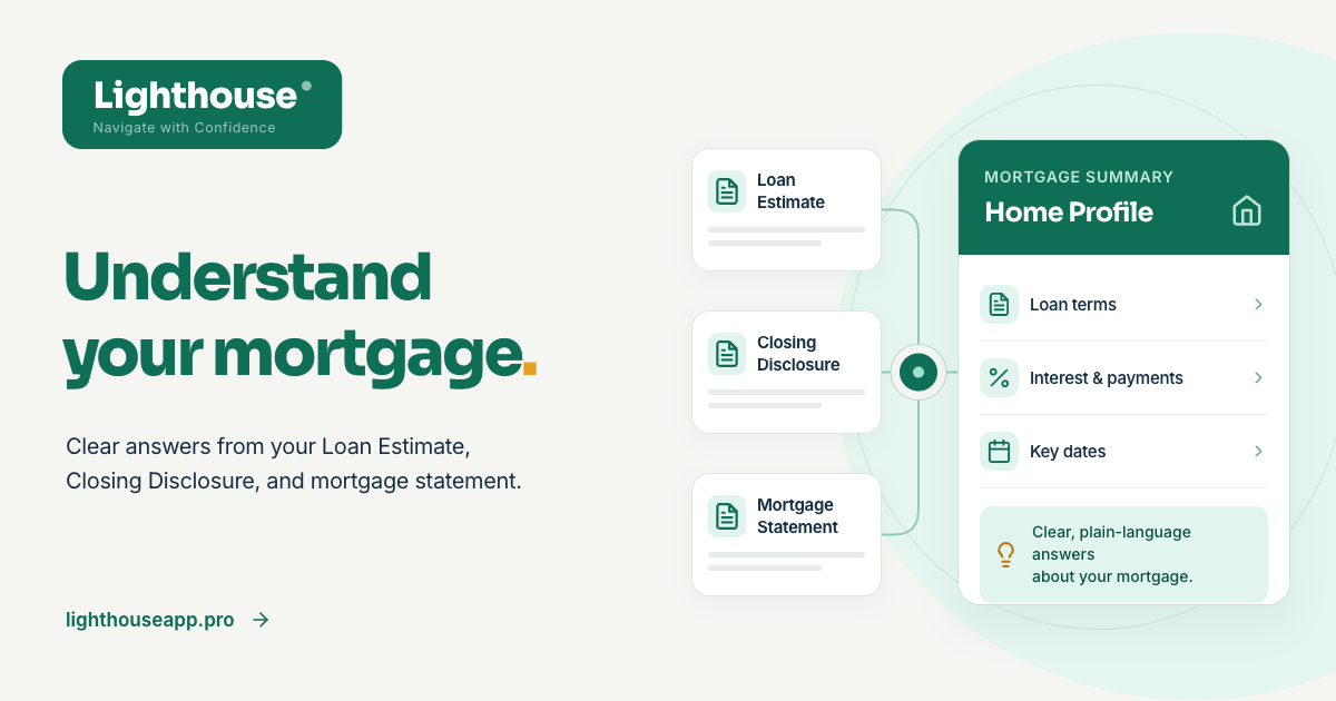 Lighthouse: finally a way to understand your mortgage loan